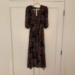 Calvin Klein Paisley Midi Dress